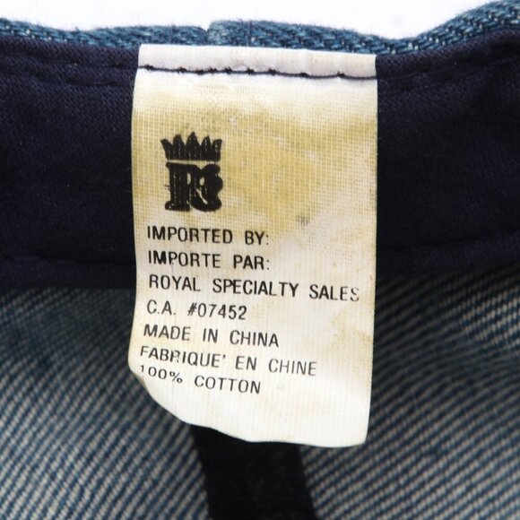 Vintage Denim Canada Moose Embroidered Dad Hat Baseball Cap Snapback Blue Red - Picture 4 of 9